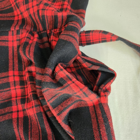 Vtg Kay Windsor Buffalo Plaid Pinafore dress nwot cottagecore Prarie modest M - Picture 8 of 14